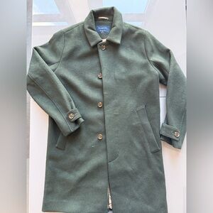 Abercrombie & Fitch Olive Trench Coat